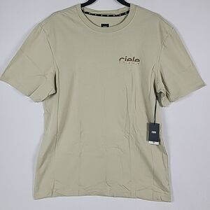 NWT Ciele Athletics Unisex Century Max T-Shirt Rainy Day Beige Sz M Retail $45